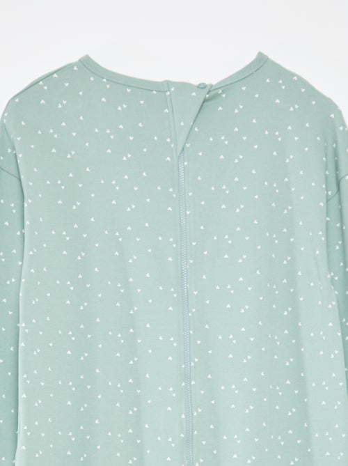 Combinaison de nuit avec ouverture zippée - collection facile à enfiler - Kiabi