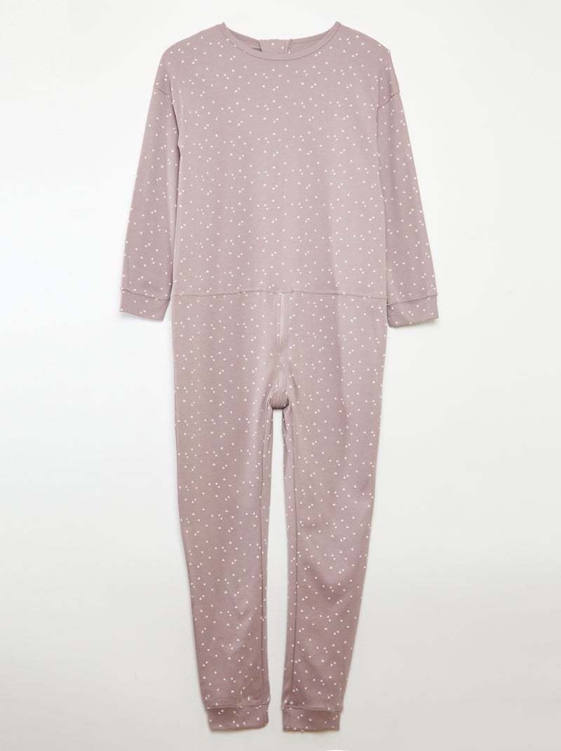 Combinaison de nuit avec ouverture zippée - So Easy ROSE - Kiabi