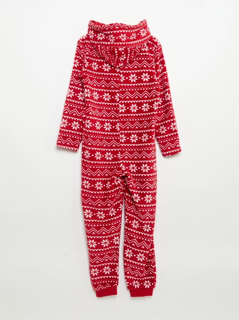 Combinaison de nuit de Noël 'Disney' 'Minnie' Rouge - Kiabi