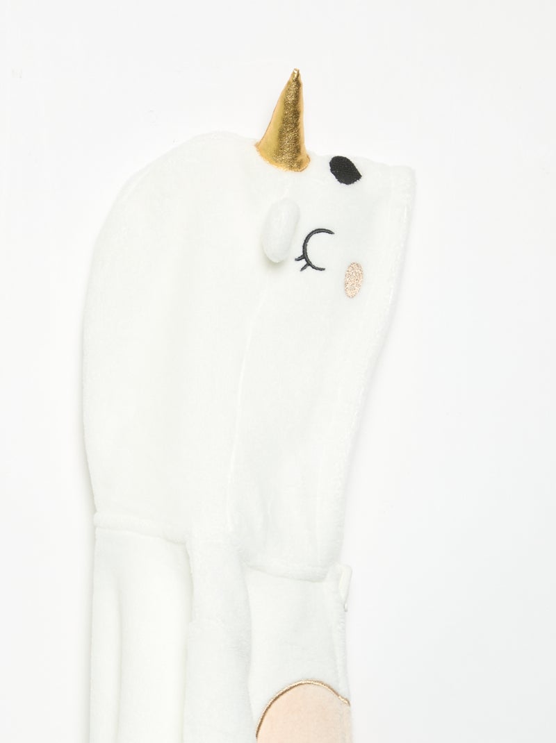 Combinaison de nuit en polaire Blanc - Kiabi