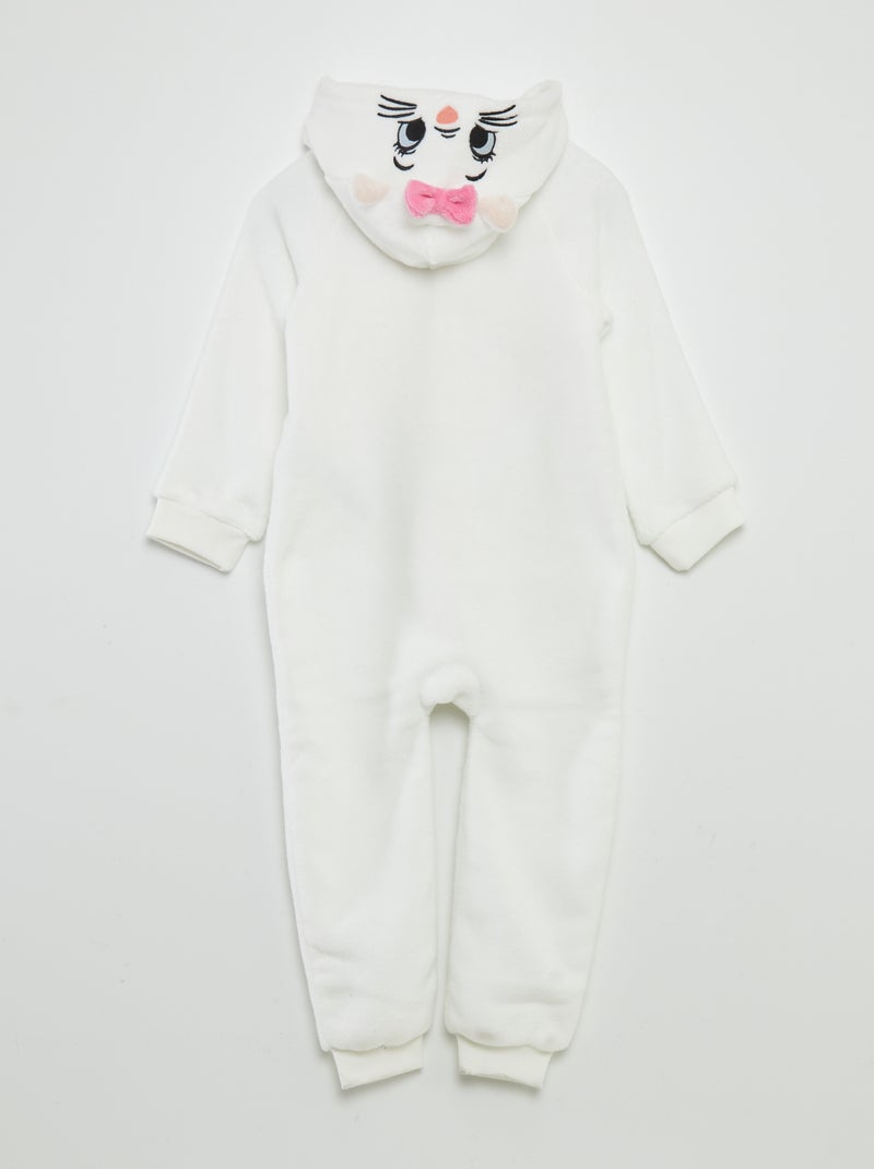 Combinaison de nuit en polaire 'Marie' Blanc - Kiabi