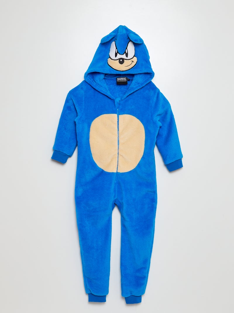 Combinaison de nuit en polaire 'Sonic' 'SEGA' Bleu - Kiabi