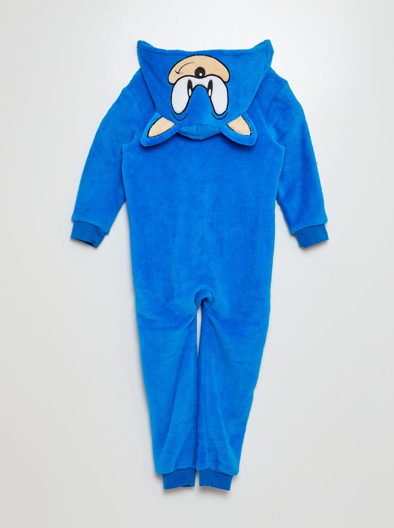 Combinaison de nuit en polaire 'Sonic' 'SEGA' Bleu - Kiabi