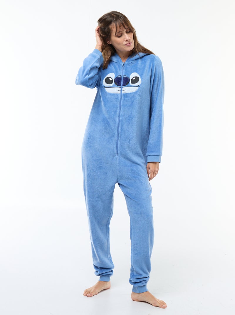 Combinaison de nuit en polaire 'Stitch' 'Disney' Bleu - Kiabi