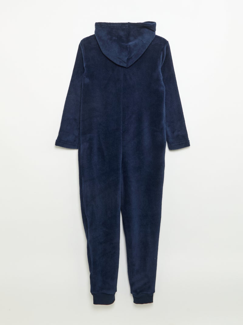 Combinaison de nuit 'Grinch' en polaire - Noël Bleu - Kiabi