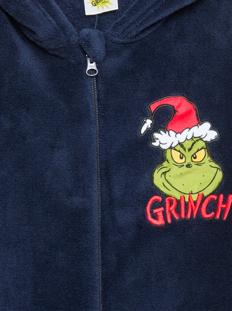 Combinaison de nuit 'Grinch' en polaire Bleu - Kiabi