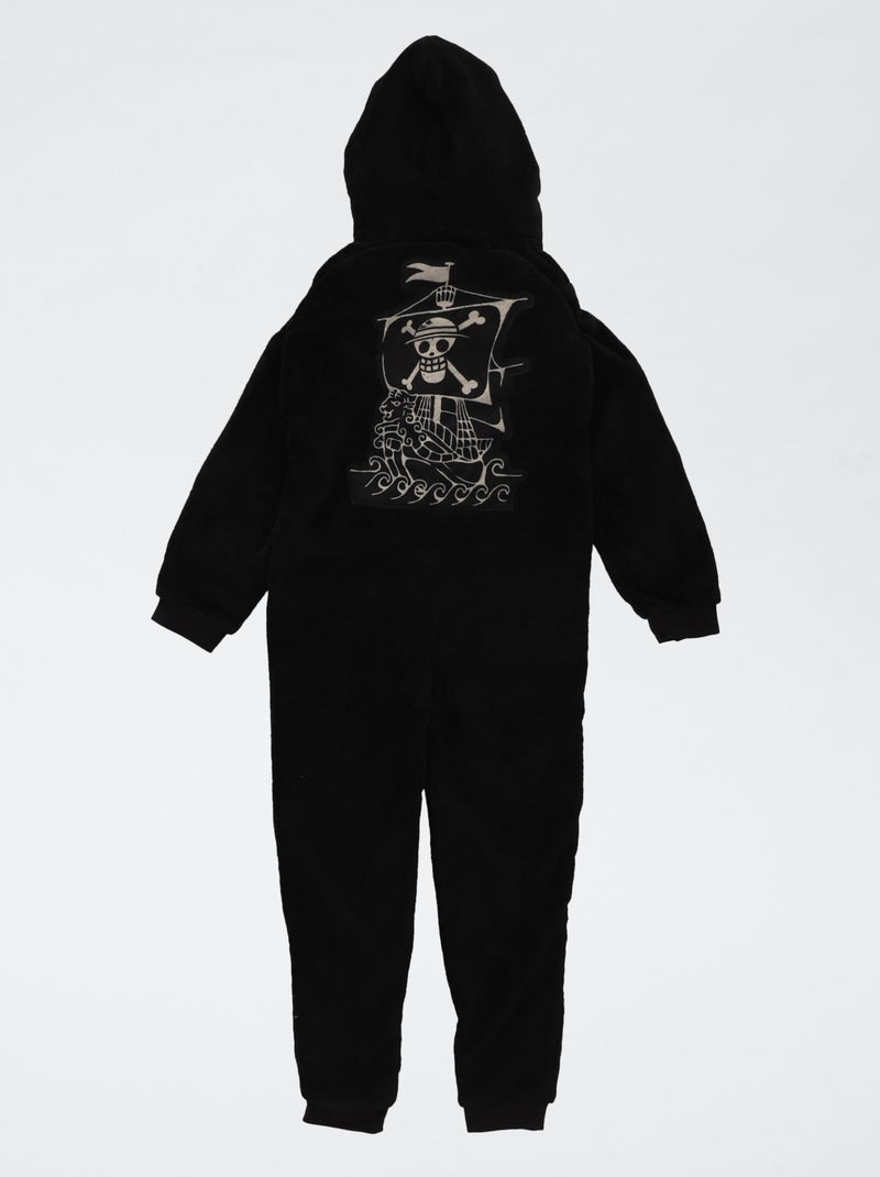 Combinaison de nuit 'One Piece' en polaire Gris - Kiabi