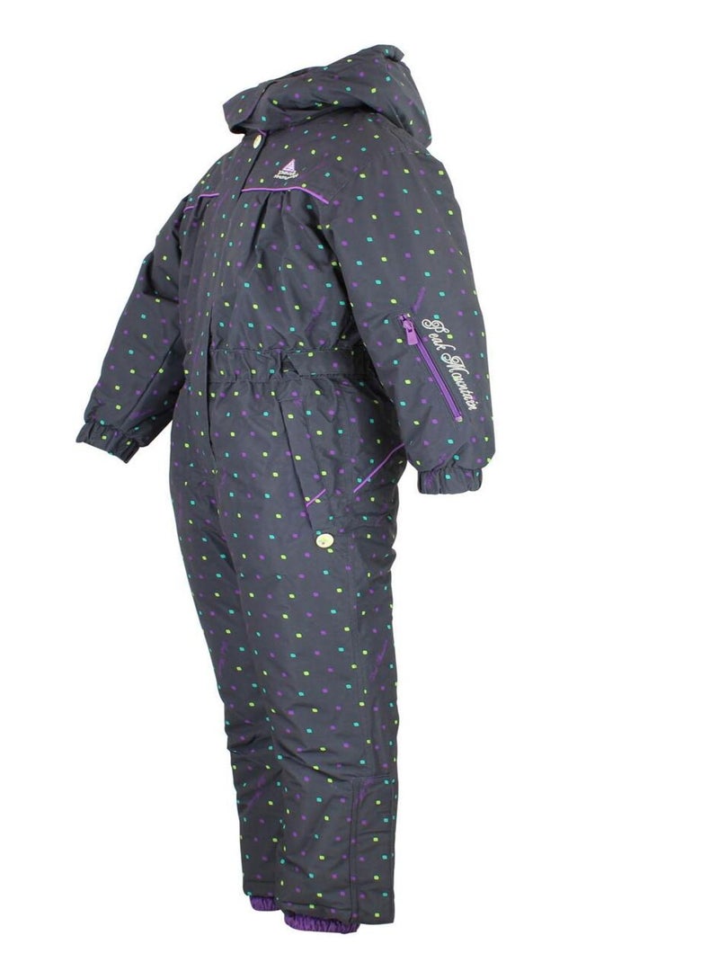 Combinaison de ski fille FANCY - PEAK MOUNTAIN Noir - Kiabi