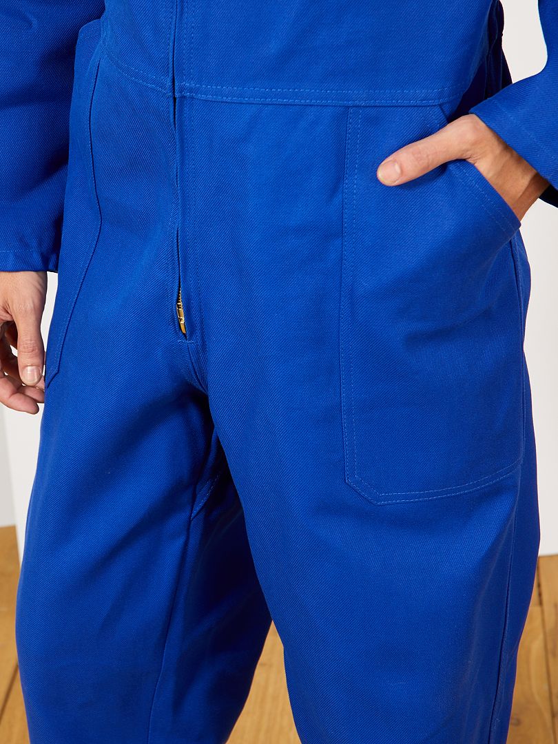 Combinaison de travail homme double zip - bleu roi - 80901  Combinaison de travail  homme, Combinaison travail, Bleu de travail