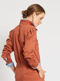 Combinaison denim colorée - Kiabi