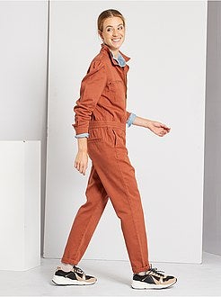 Combinaison denim colorée - Kiabi