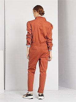 Combinaison denim colorée - Kiabi