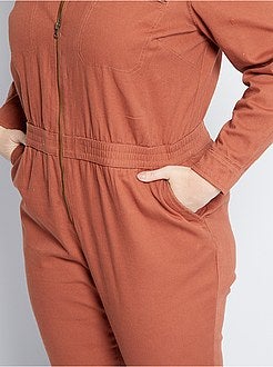 Combinaison denim colorée - Kiabi