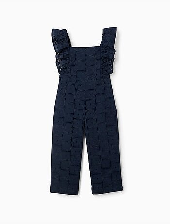 Combinaison en coton à broderie anglaise et volants