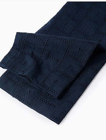 Combinaison en coton à broderie anglaise et volants