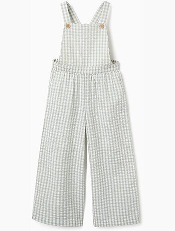 Combinaison en coton à motif Vichy B&S