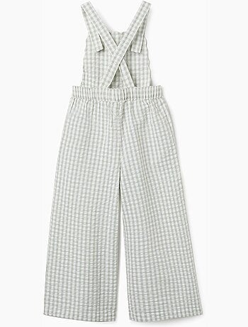 Combinaison en coton à motif Vichy B&S