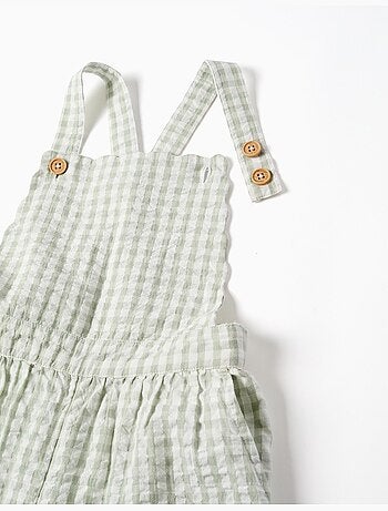 Combinaison en coton à motif Vichy B&S