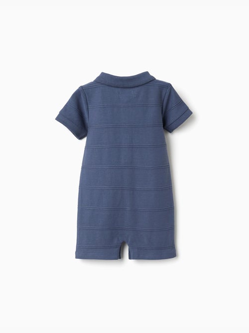 Combinaison en coton avec lignes en relief B&S - Kiabi