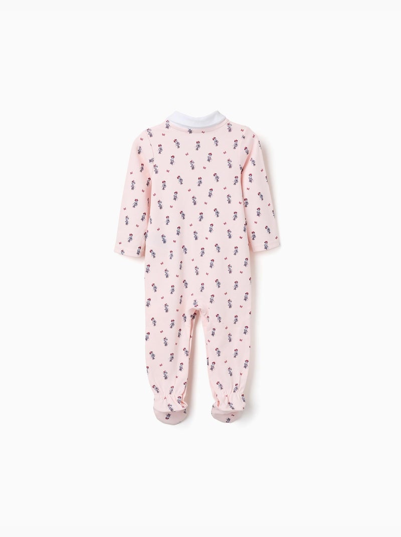 Combinaison en coton avec motif Minnie Rose clair - Kiabi