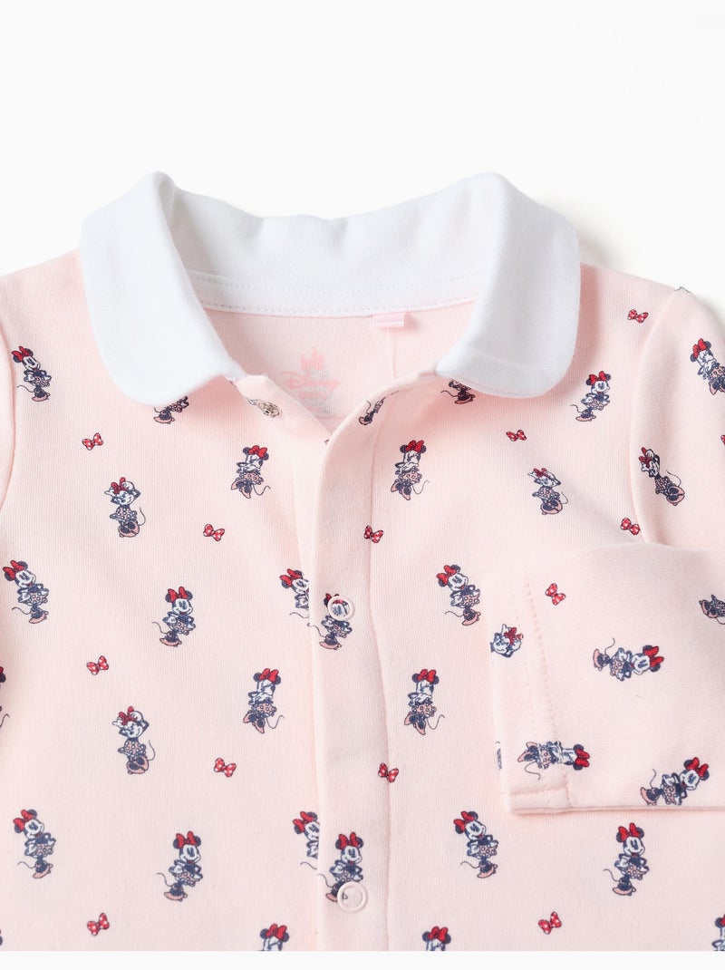 Combinaison en coton avec motif Minnie Rose clair - Kiabi