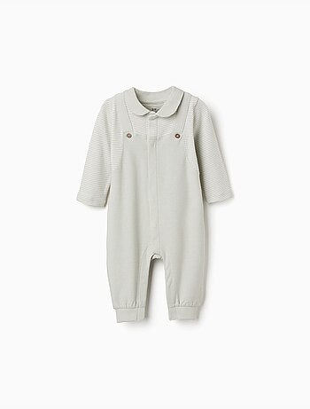 Combinaison en coton côtelé