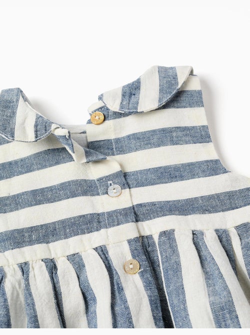 Combinaison en coton et lin à rayures You&Me - Kiabi