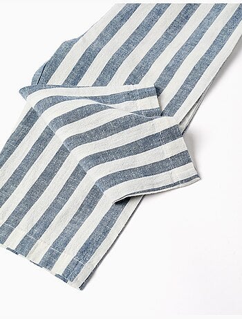 Combinaison en coton et lin à rayures You&Me