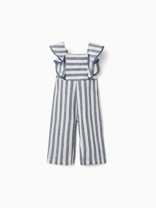 Combinaison en coton et lin à rayures You&Me - Kiabi