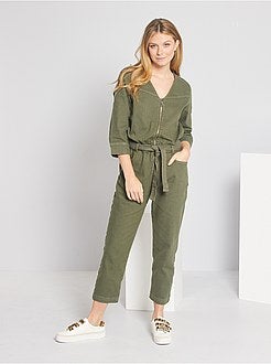 Combinaison en denim - Kiabi