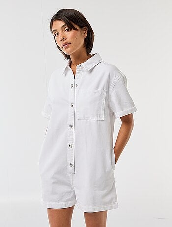 Combinaison en jean courte