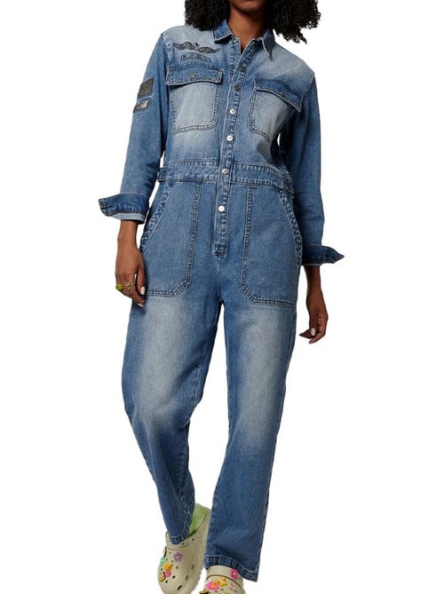 Combinaison en Jean Femme Kaporal - Kiabi Combinaison en Jean Femme Kaporal - Kiabi