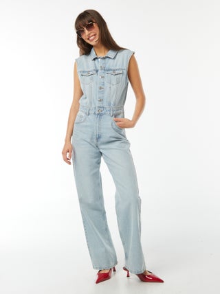 Combinaison en jean sans manches