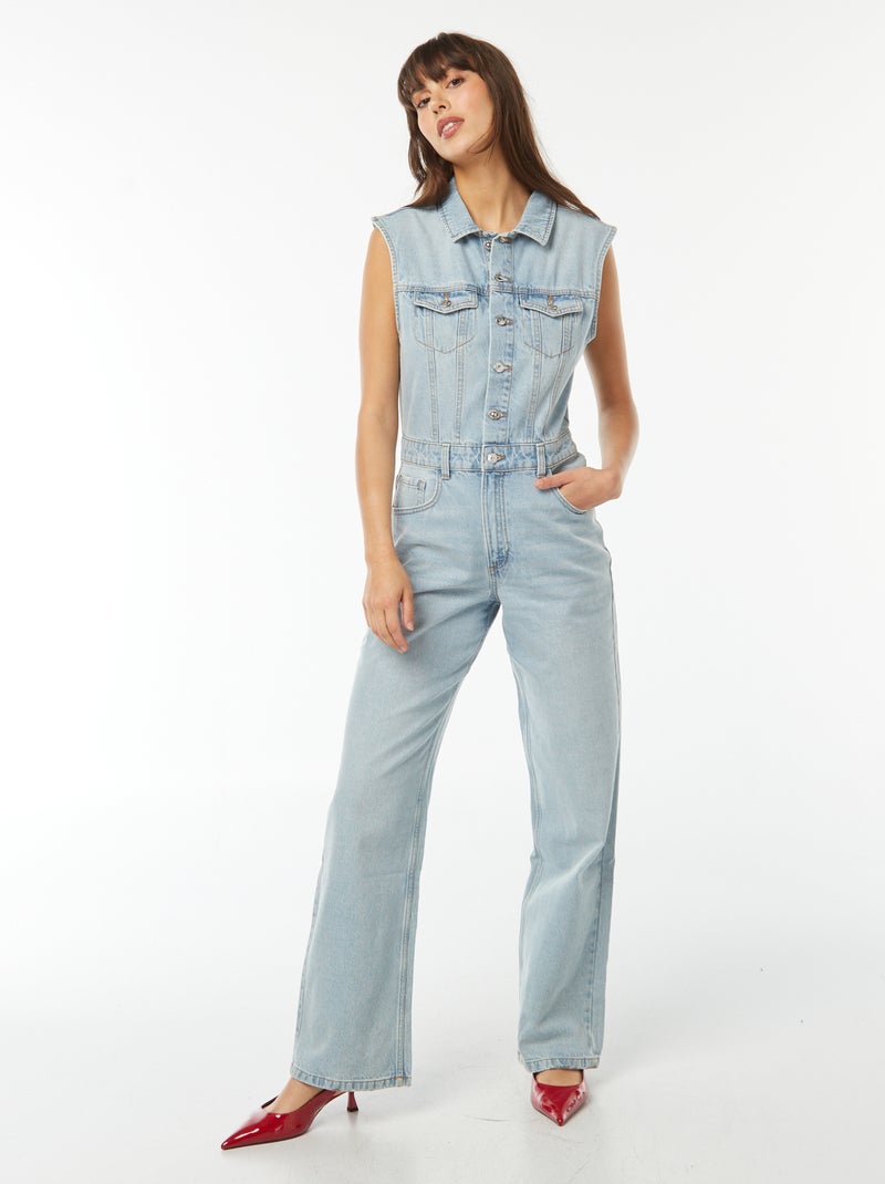 Combinaison en jean sans manches
