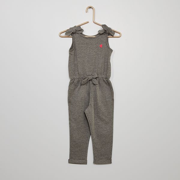 Combinaison En Jersey Bebe Fille Gris Kiabi 12 00