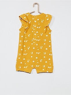 Combinaison en lange imprimée 'fleurs' - Kiabi