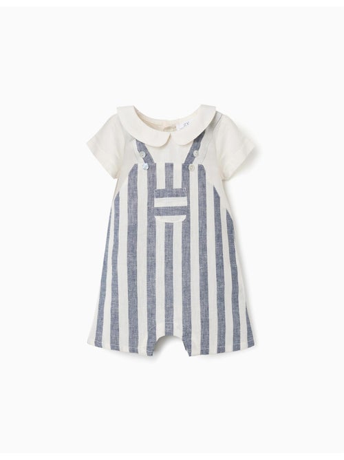 Combinaison en lin à rayures You&Me - Kiabi