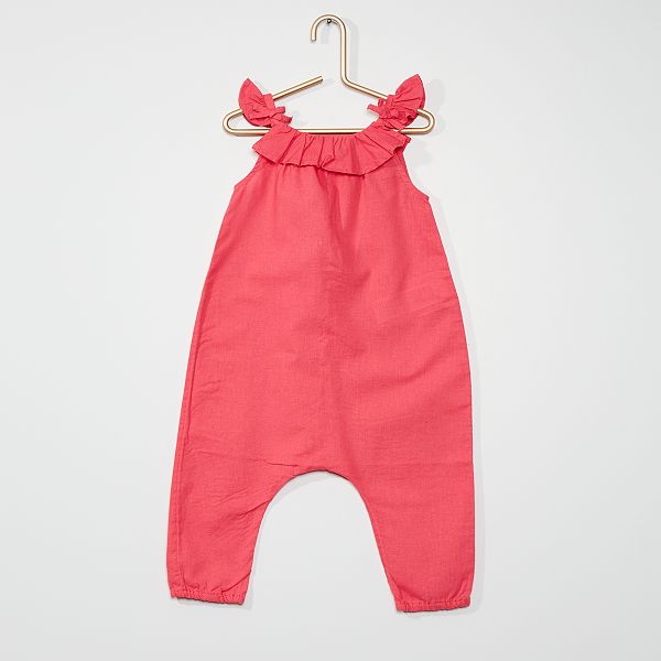 Combinaison En Lin Et Coton Bebe Fille Kiabi 12 00