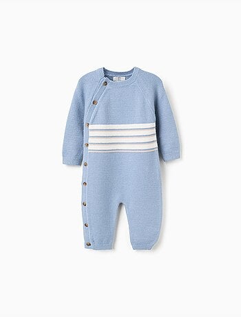 Combinaison en maille à rayures
