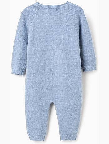 Combinaison en maille à rayures