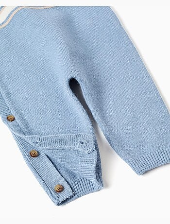 Combinaison en maille à rayures