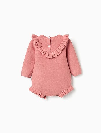 Combinaison en maille avec détails à volants