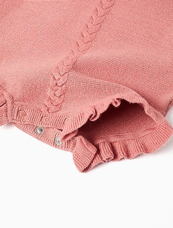 Combinaison en maille avec détails à volants