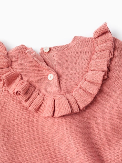 Combinaison en maille avec détails à volants - Kiabi