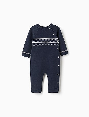 Combinaison en maille avec jacquard B&S