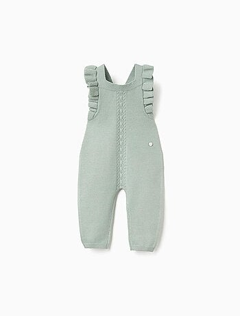 Combinaison en maille avec volants