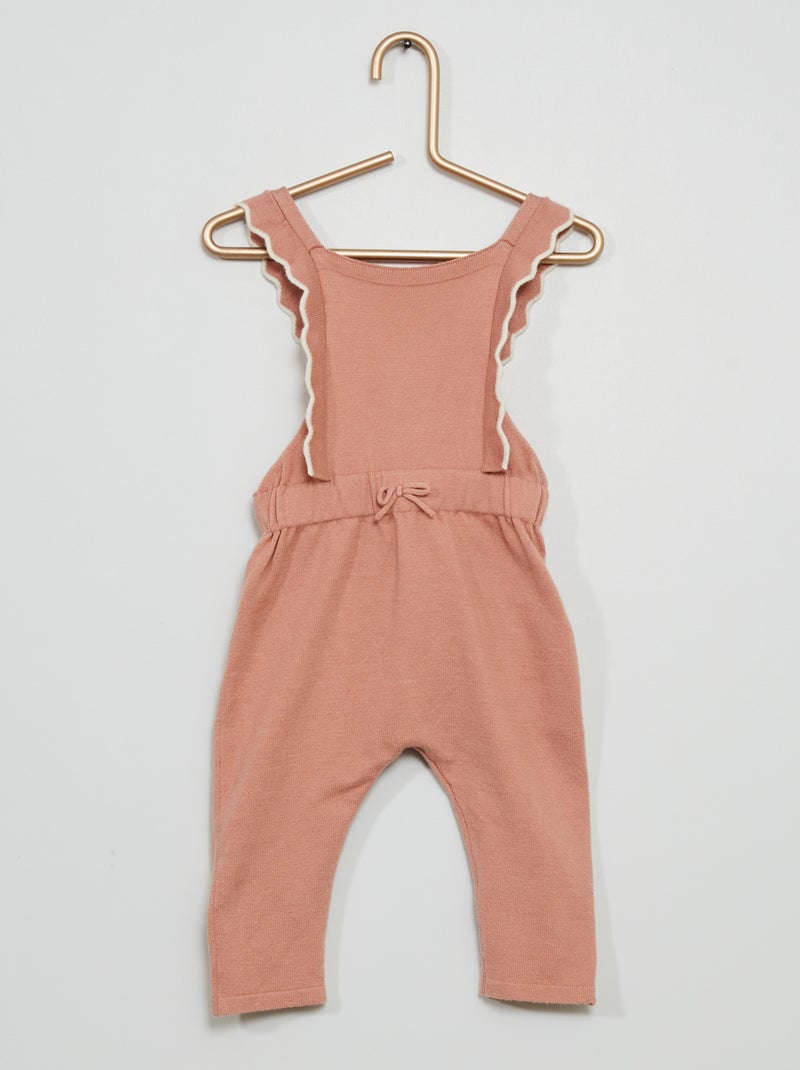 Combinaison en maille rose - Kiabi