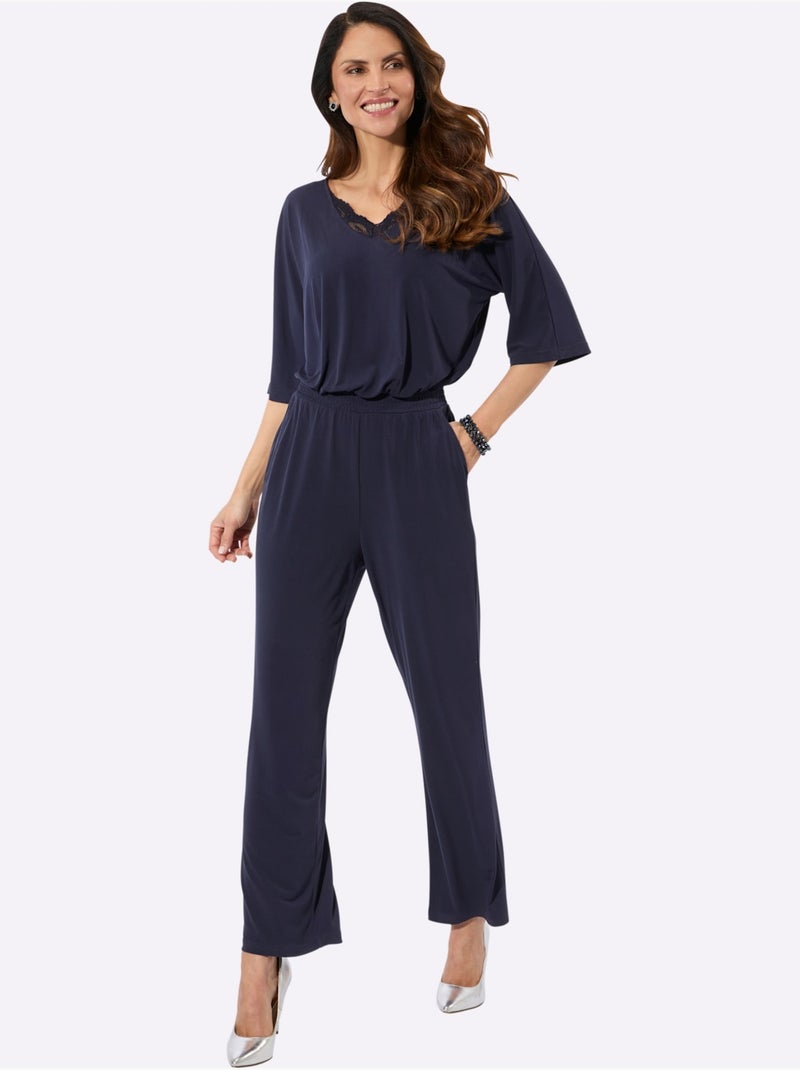 Combinaison En Polyester Recyclé - Taille Standard - Witt Bleu marine - Kiabi