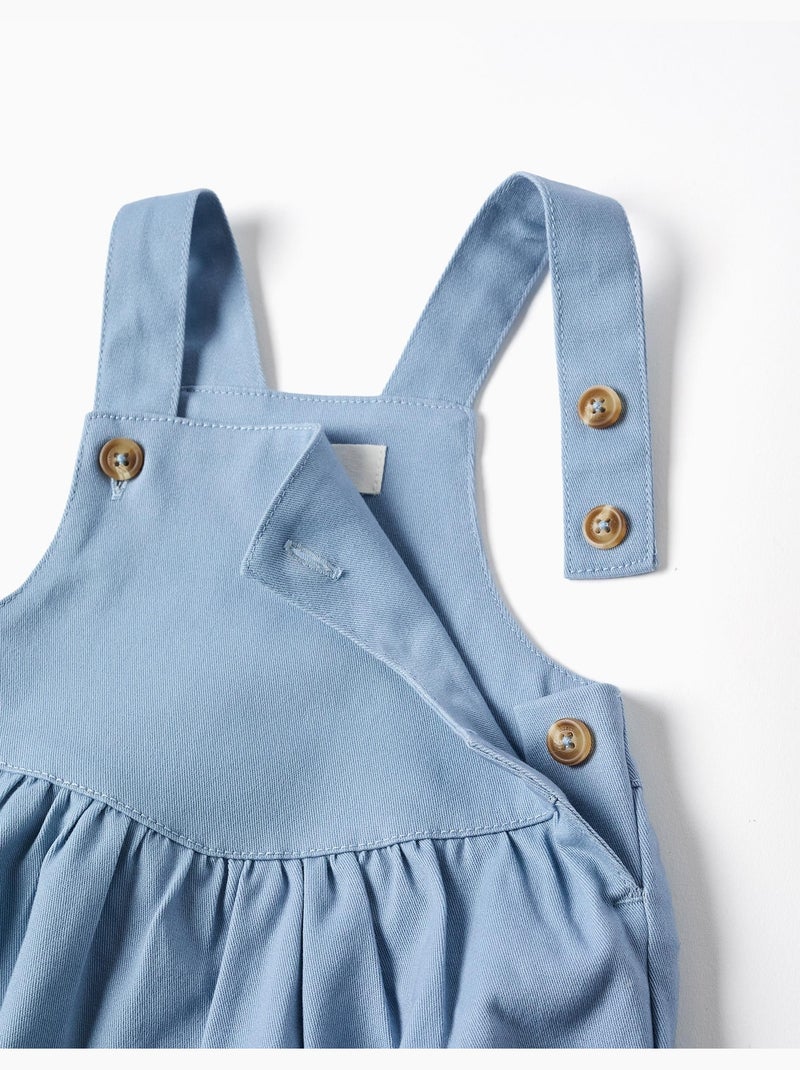 Combinaison en sergé de coton Bleu clair - Kiabi