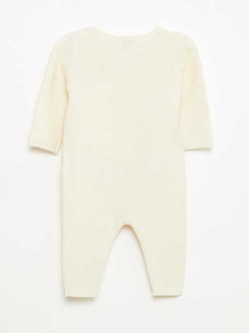 Combinaison en tricot avec ouverture cache-cœur - Kiabi